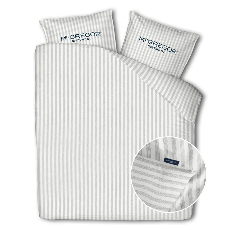 dekbed discounter Dekbedovertrek McGregor - 100% Katoen - Grijs