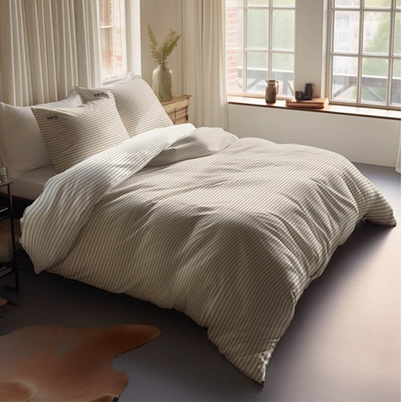 Dekbed Discounter Dekbedovertrek McGregor - Katoen-Flanel - Enchanting Beige