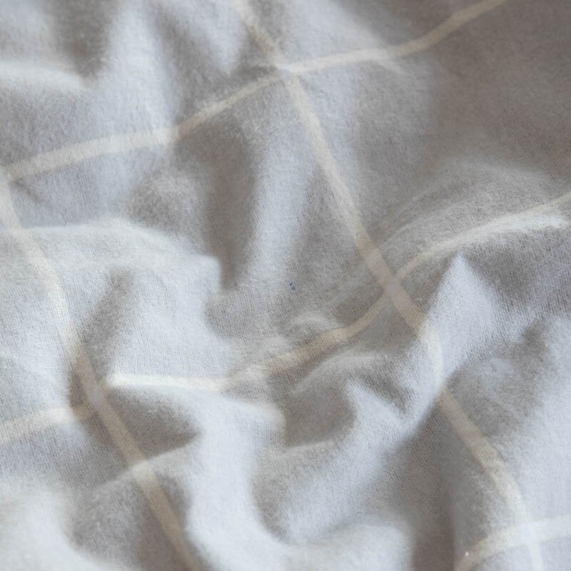 Dekbed Discounter Dekbedovertrek McGregor - Katoen-Flanel - Gray Grid