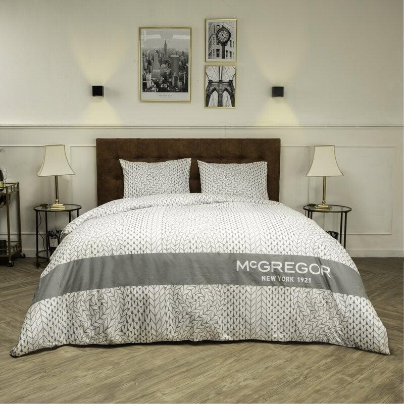 Dekbed Discounter Dekbedovertrek McGregor - Katoen - Roosevelt - Lichtgrijs
