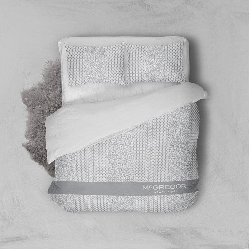 dekbed discounter Dekbedovertrek McGregor - Katoen - Roosevelt - Lichtgrijs