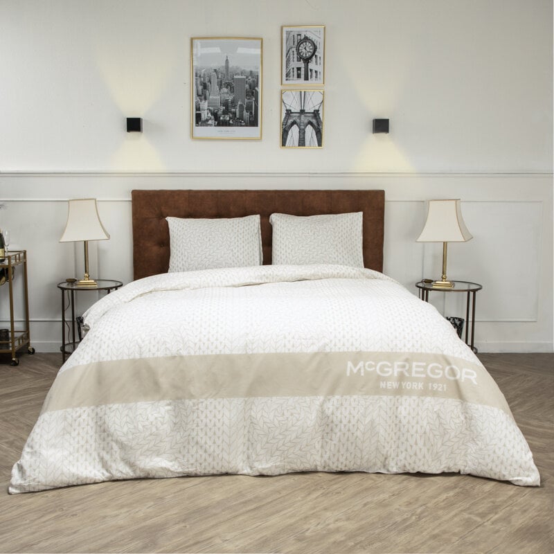 Dekbed Discounter Dekbedovertrek McGregor - Katoen - Roosevelt - Off White