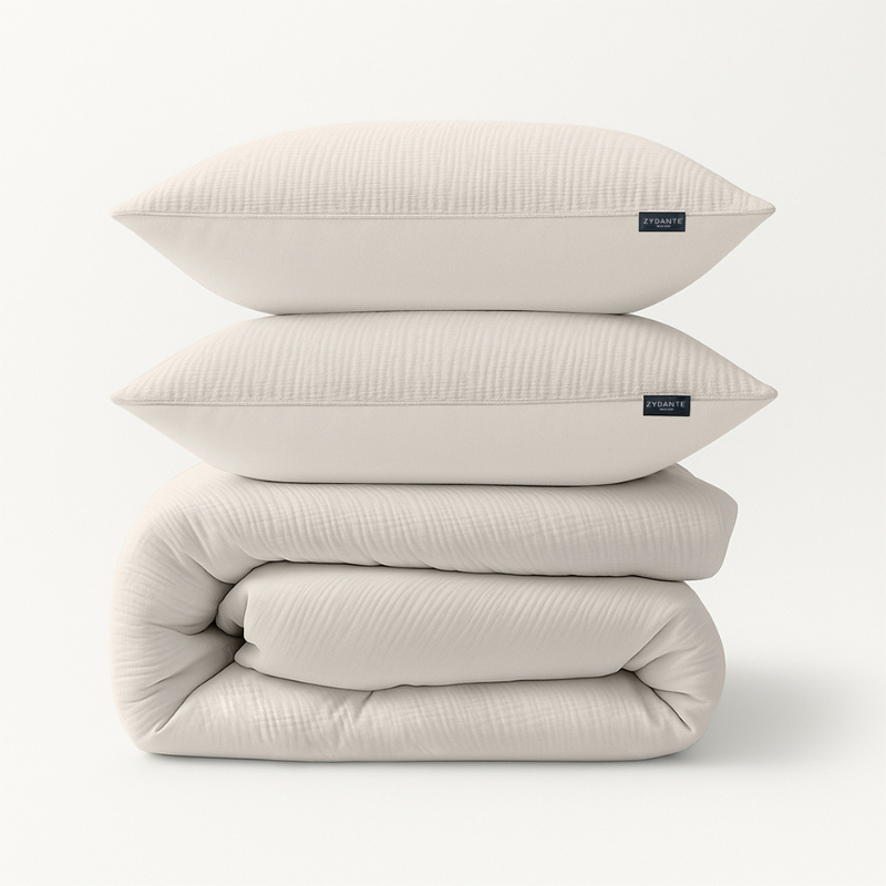 dekbed discounter Dekbedovertrek Mousseline - Off White