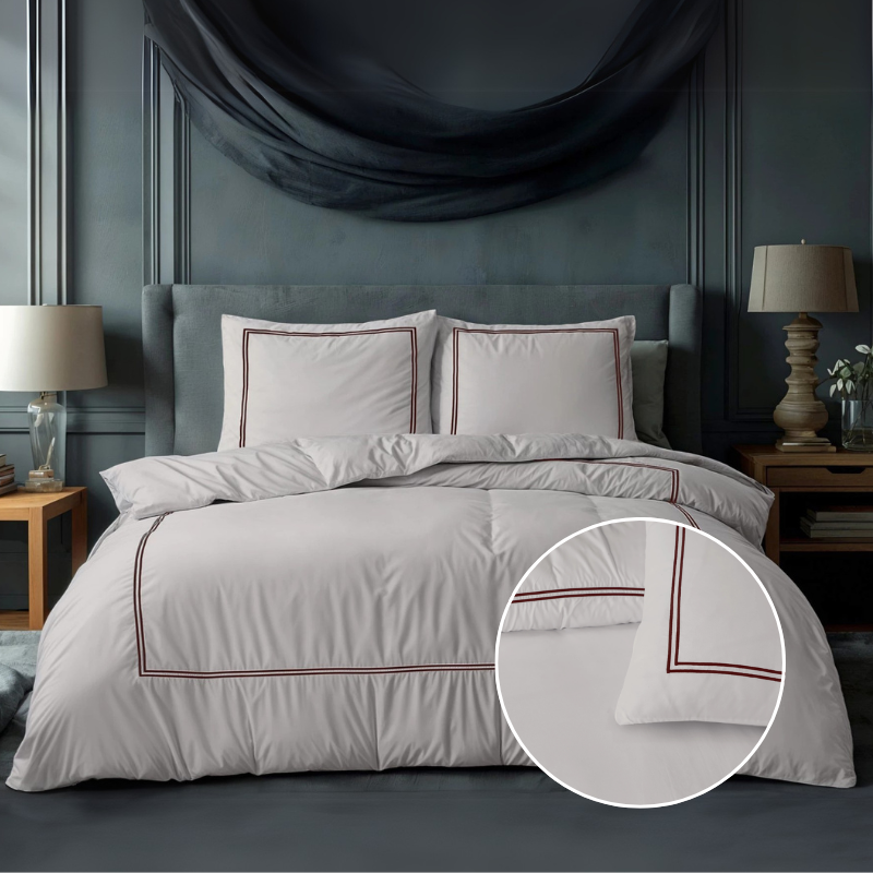 Dekbed Discounter Dekbedovertrek Percale-Katoen - Brata - Taupe/Brons