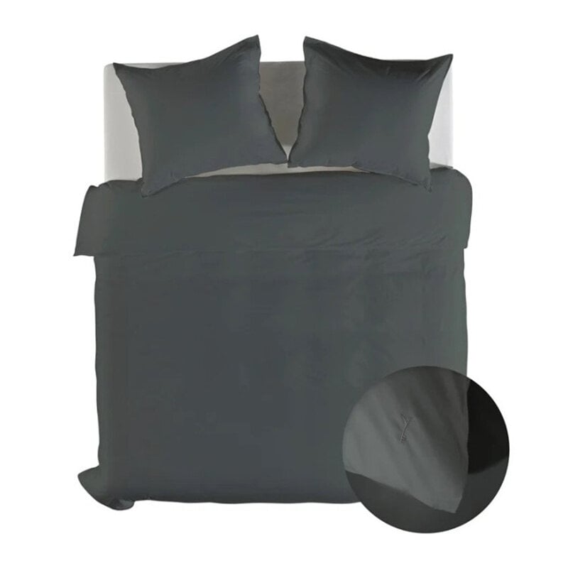 dekbed discounter Dekbedovertrek Percale-Katoen - Grijs