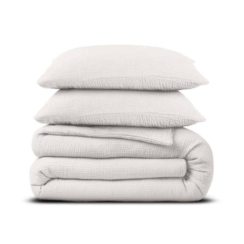 Dekbed Discounter Dekbedovertrek Percale-Katoen - Mousseline - Off White