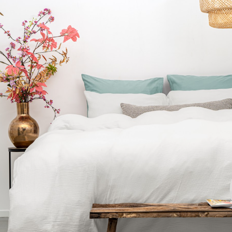 Dekbed Discounter Dekbedovertrek Percale-Katoen - Mousseline - Off White