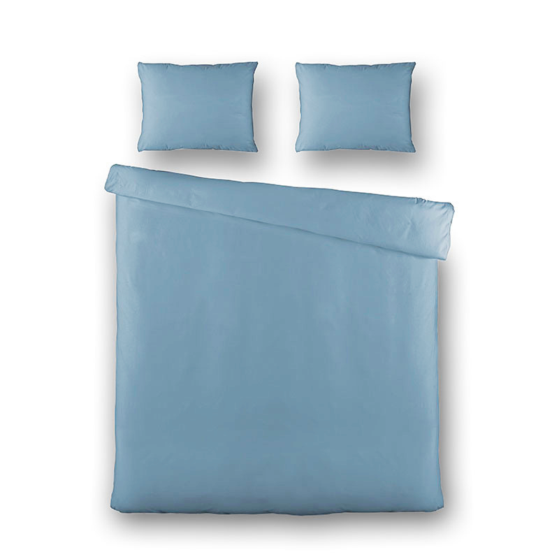 Dekbed Discounter Dekbedovertrek Percale-Katoen- Plain - Donkerblauw