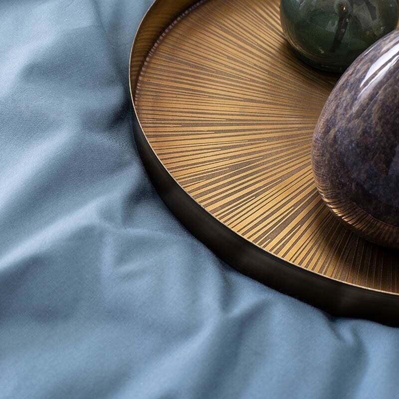 Dekbed Discounter Dekbedovertrek Percale-Katoen- Plain - Donkerblauw