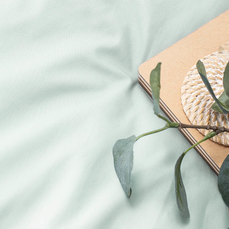 Dekbed Discounter Dekbedovertrek Percale-Katoen - Plain - Jade