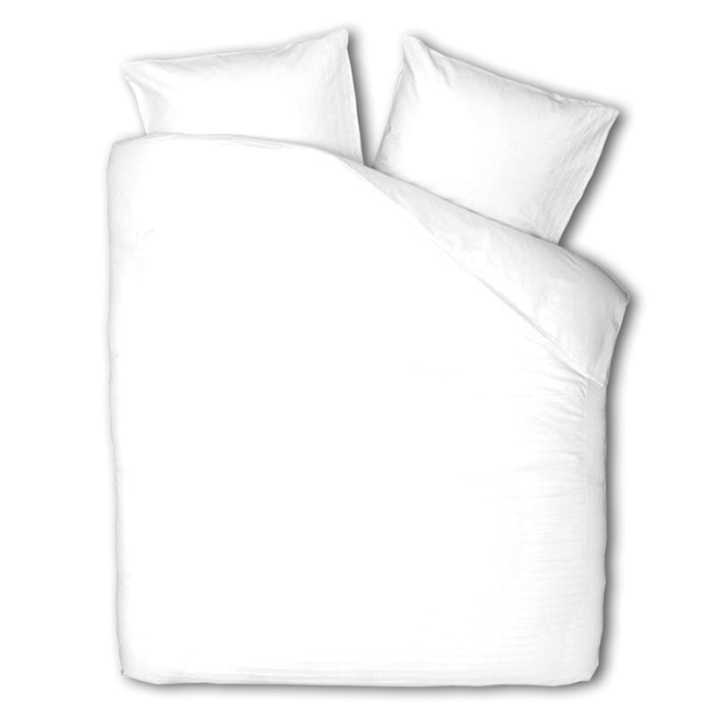 dekbed discounter Dekbedovertrek Percale-Katoen - Plain - Wit