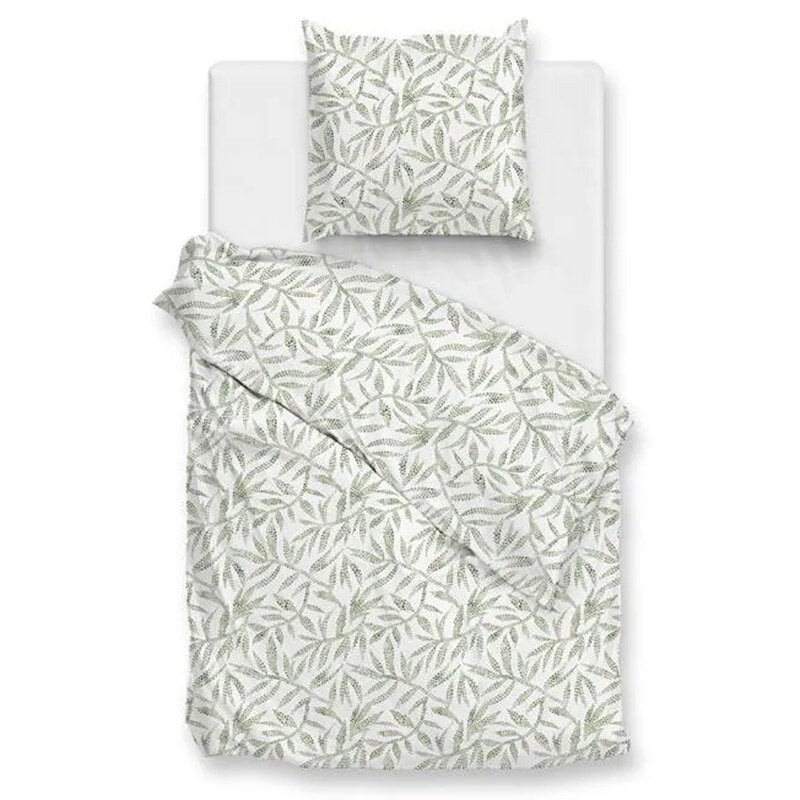 dekbed discounter Dekbedovertrek Percale-Katoen - Ramoscello - Groen