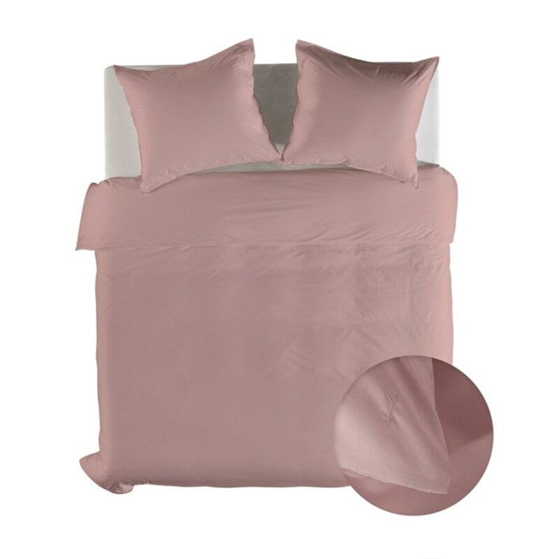 dekbed discounter Dekbedovertrek Percale-Katoen - Roze