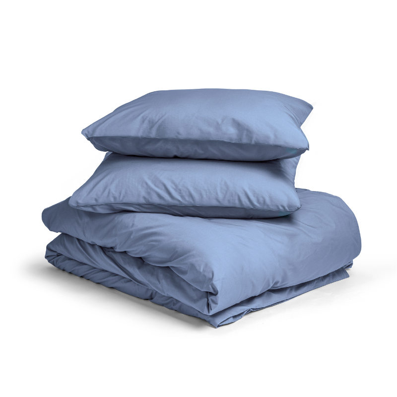 Dekbed Discounter Dekbedovertrek Percale Katoen Uni - Blauw