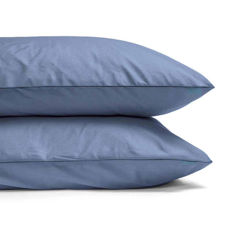 Dekbed Discounter Dekbedovertrek Percale Katoen Uni - Blauw