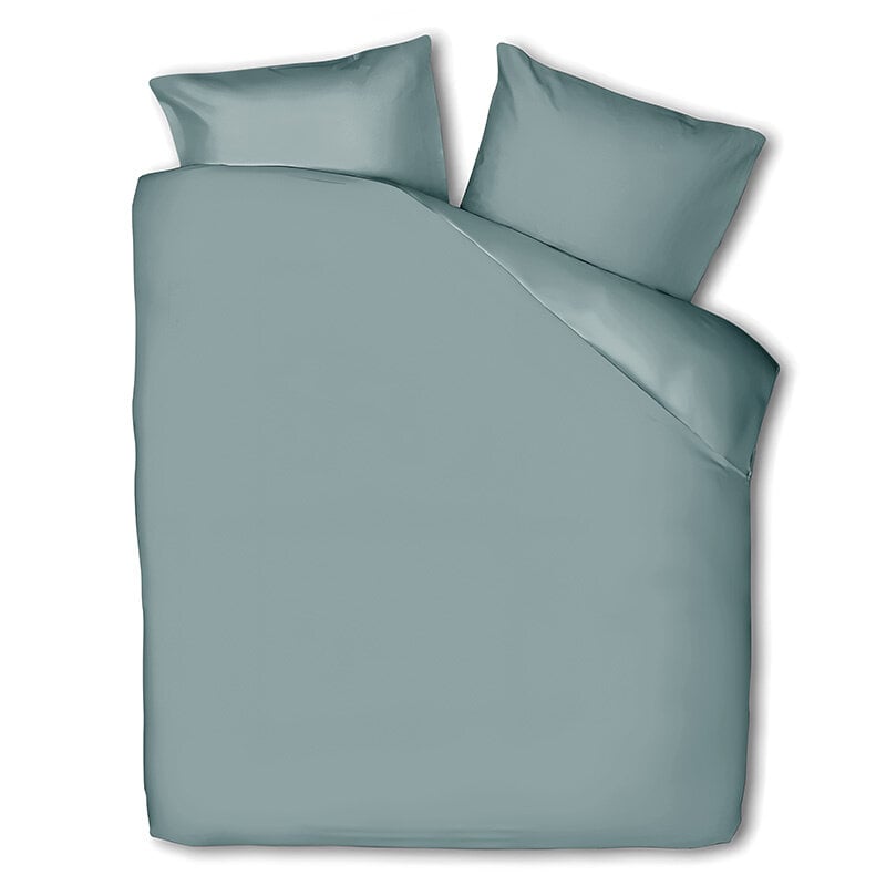 Dekbed Discounter Dekbedovertrek Percale-Katoen - Uni - Groen/Grijs