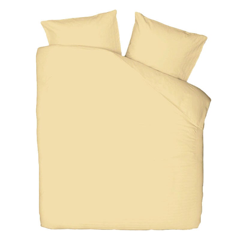 Dekbed Discounter Dekbedovertrek Percale-Katoen - Uni - Licht Geel