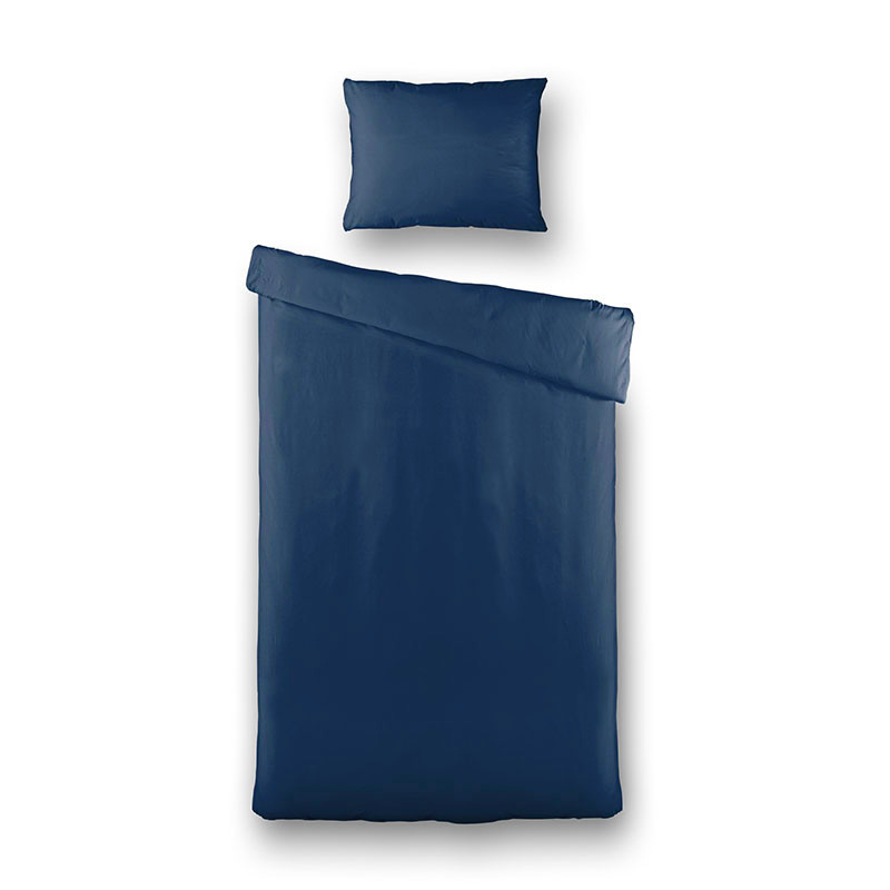 Dekbed Discounter Dekbedovertrek Percale-Katoen - Uni - Navy