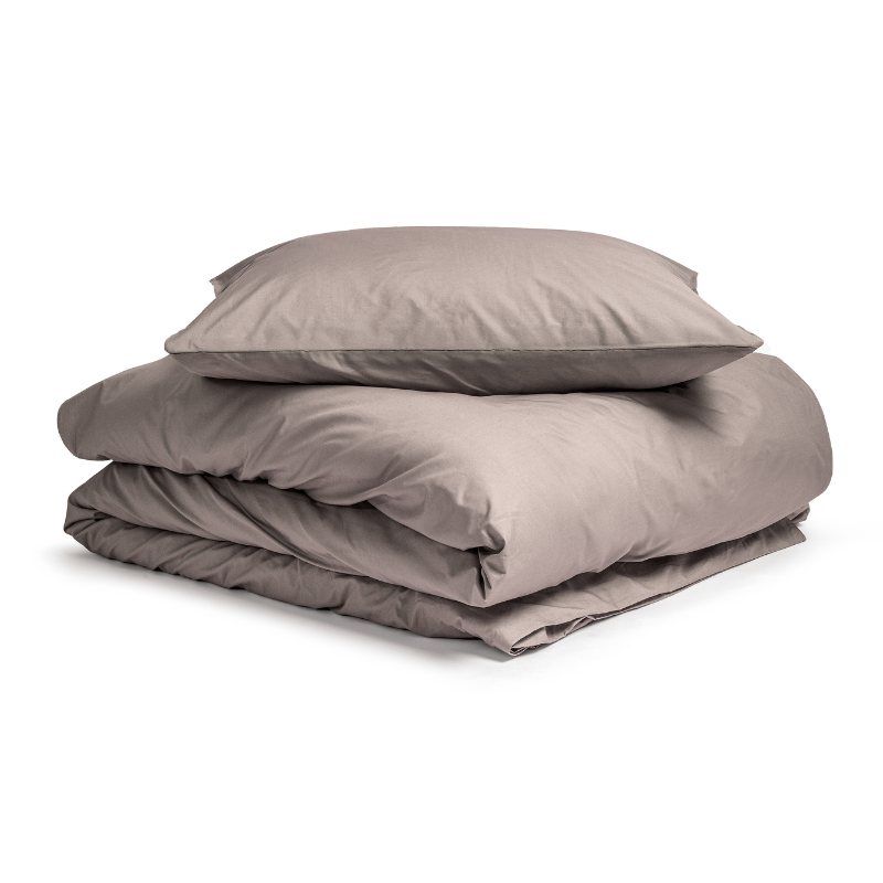 Dekbed Discounter Dekbedovertrek Percale Katoen Uni - Taupe
