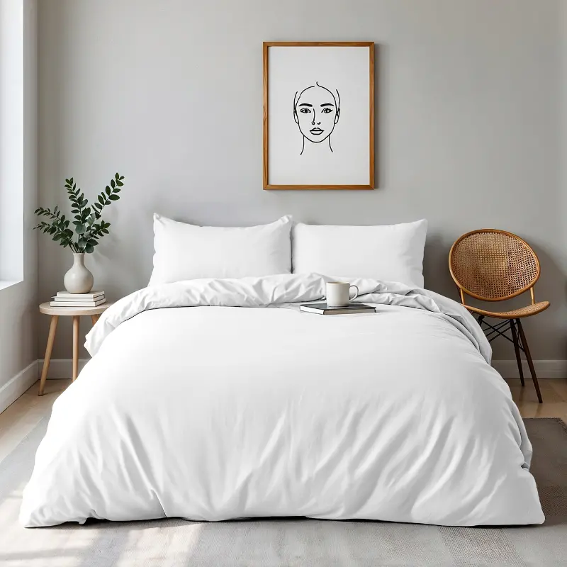 dekbed discounter Dekbedovertrek Percale Katoen - Uni