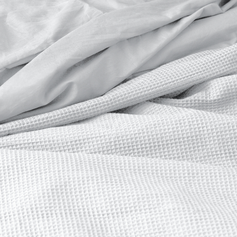 Dekbed Discounter Dekbedovertrek Percale-Katoen - Waffle - Grijs