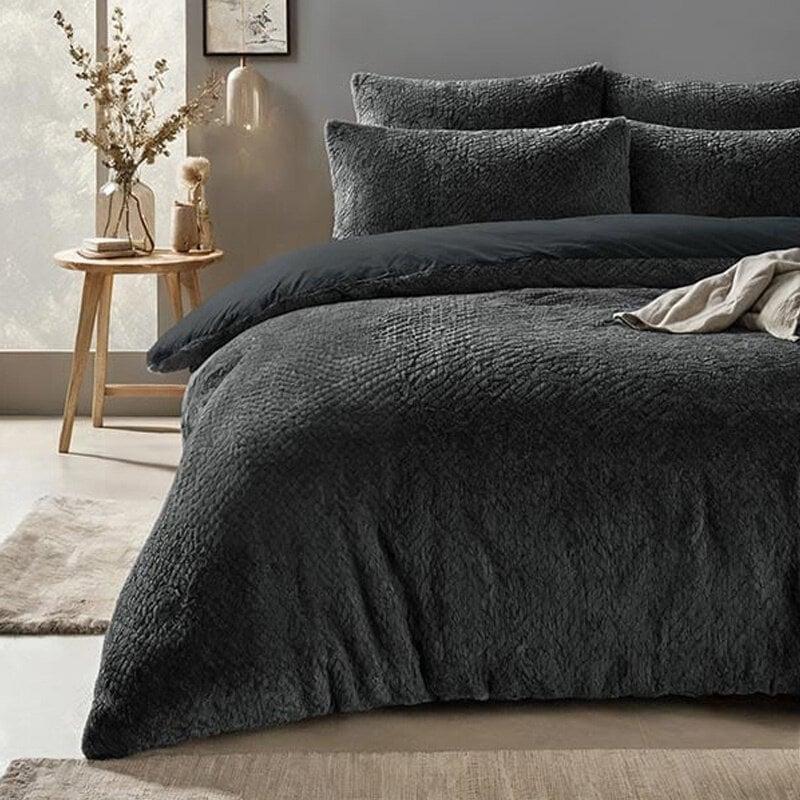 Dekbed Discounter Dekbedovertrek Rabbit Fur - Antraciet