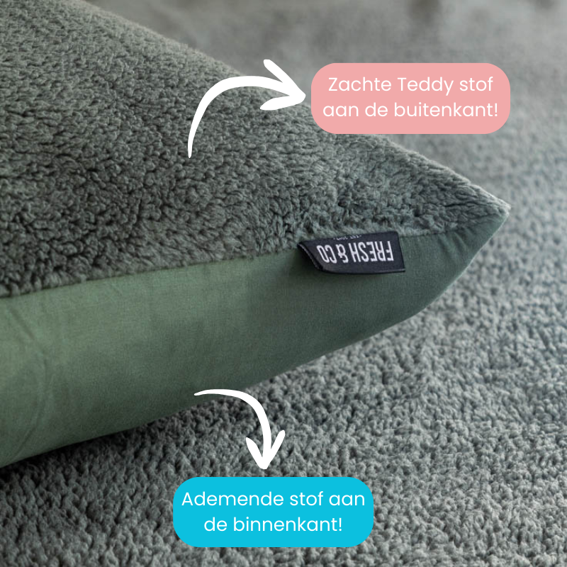 Dekbed Discounter Dekbedovertrek Summer Teddy - Groen