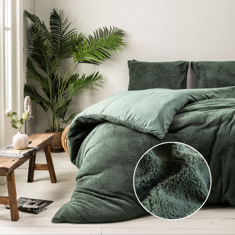 dekbed discounter Dekbedovertrek Summer Teddy - Groen