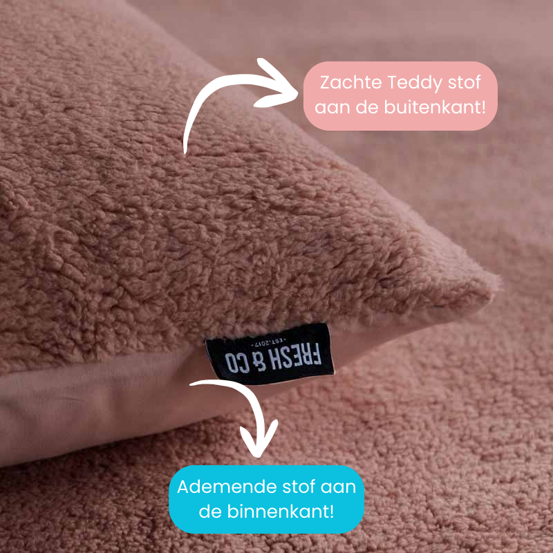 Dekbed Discounter Dekbedovertrek Summer Teddy - Zacht Roze