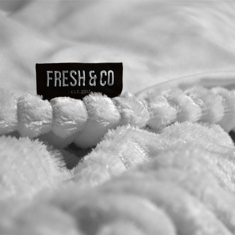 Dekbed Discounter Dekbedovertrek Teddy Rib - Licht Grijs