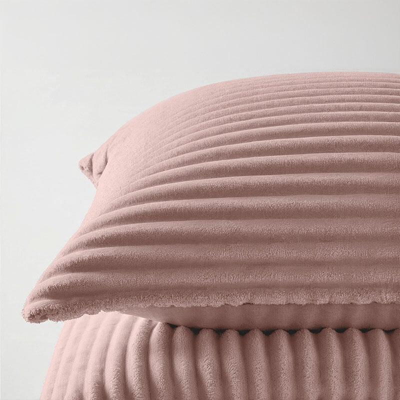 Dekbed Discounter Dekbedovertrek Teddy Rib - Zacht Roze