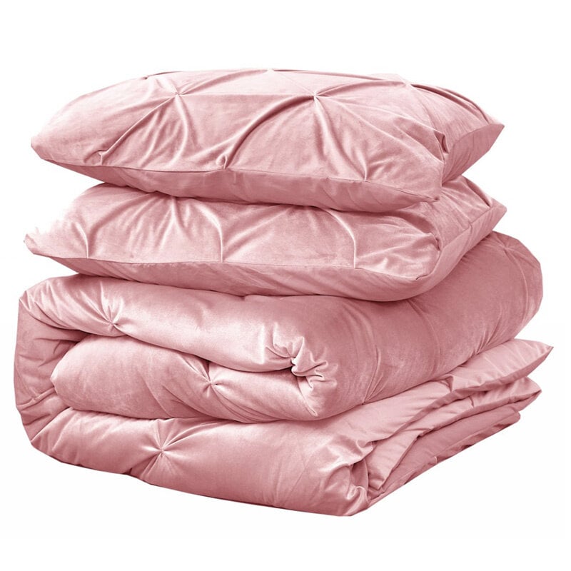 Dekbed Discounter Dekbedovertrek Velvet Pintuck - Roze