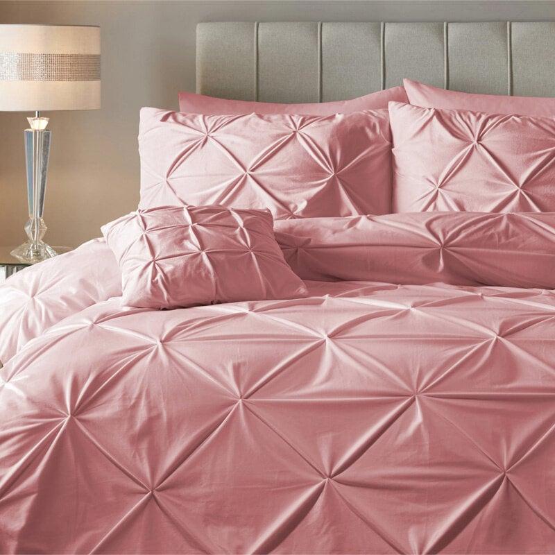 Dekbed Discounter Dekbedovertrek Velvet Pintuck - Roze