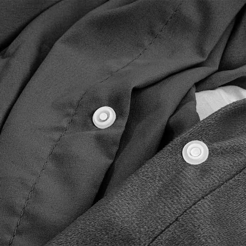 Dekbed Discounter Dekbedovertrek Velvet Uni - Antraciet