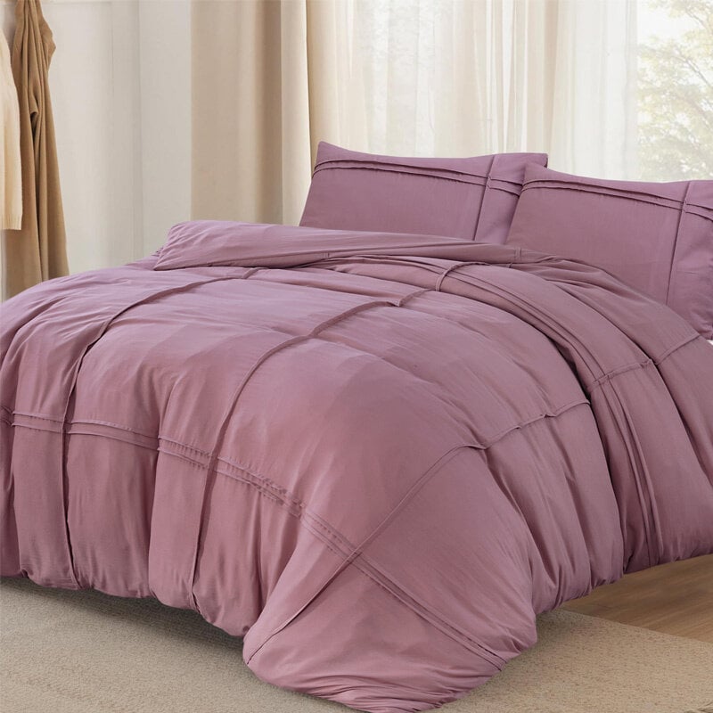 Dekbed Discounter Dekbedovertrek Washed Tufted - Oud Roze