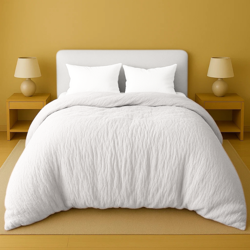 Dekbed Discounter Easy Dekbed & Dekbedovertrek In 1 - Mousseline - Off White