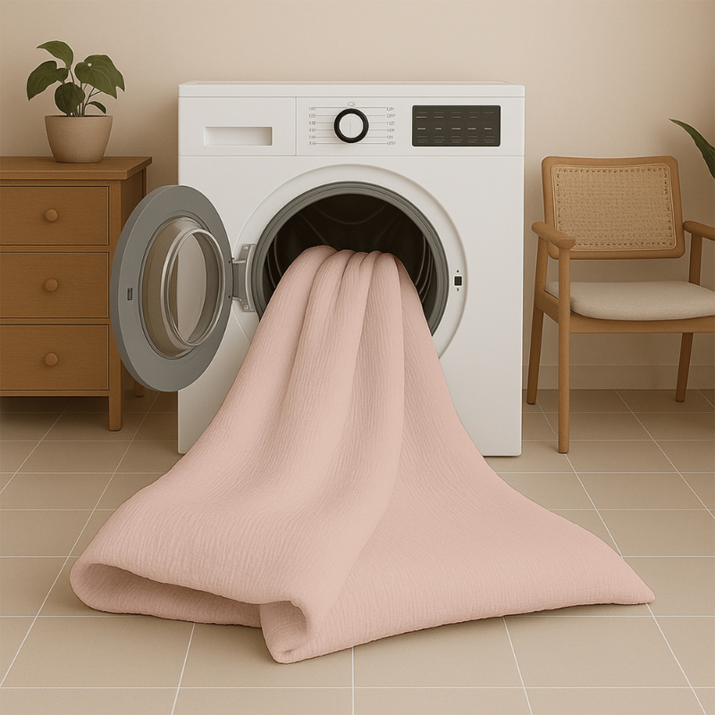 Dekbed Discounter Easy Dekbed & Dekbedovertrek In 1 - Mousseline - Roze