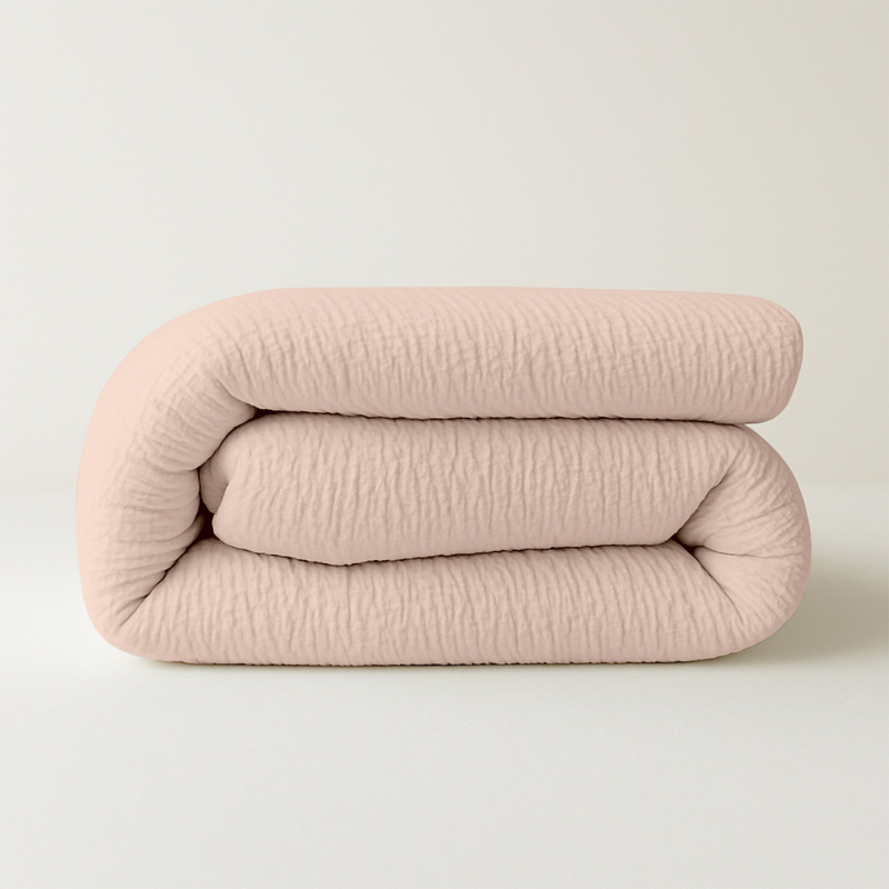 dekbed discounter Easy Dekbed & Dekbedovertrek in 1 - Mousseline - Roze