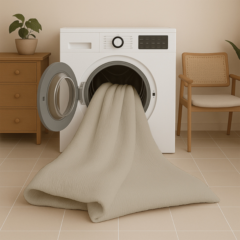 Dekbed Discounter Easy Dekbed & Dekbedovertrek In 1 - Mousseline - Zand