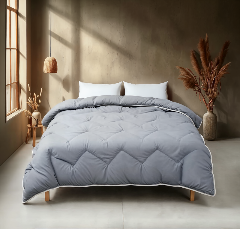 Dekbed Discounter Easy Dekbed - Luxe Dekbed En Overtrek In één - Grijs