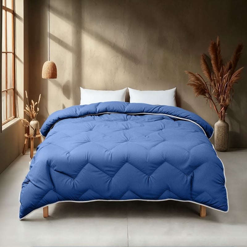 Dekbed Discounter Easy Dekbed - Luxe Dekbed En Overtrek In één - Navy