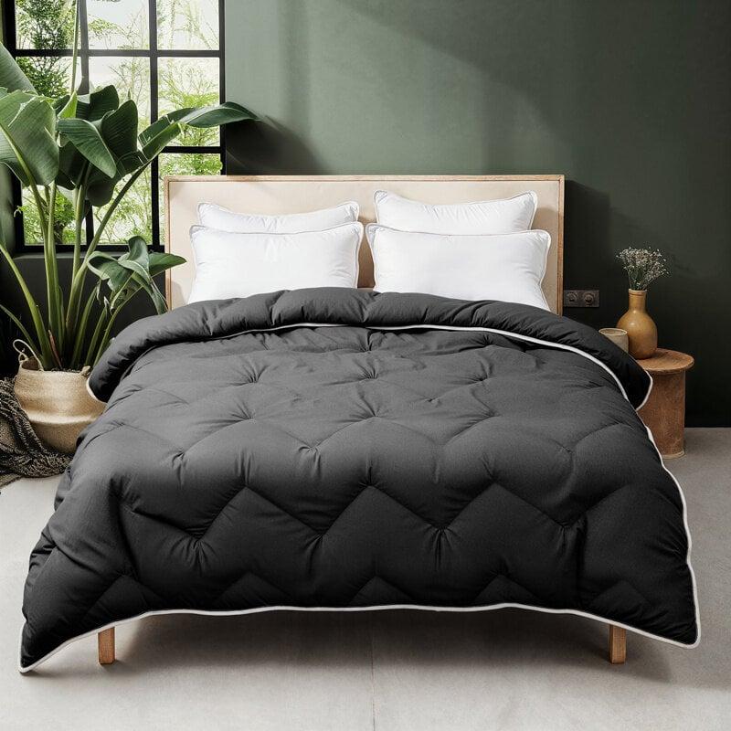 Dekbed Discounter Easy Dekbed - Luxe Dekbed En Overtrek In één - Zwart