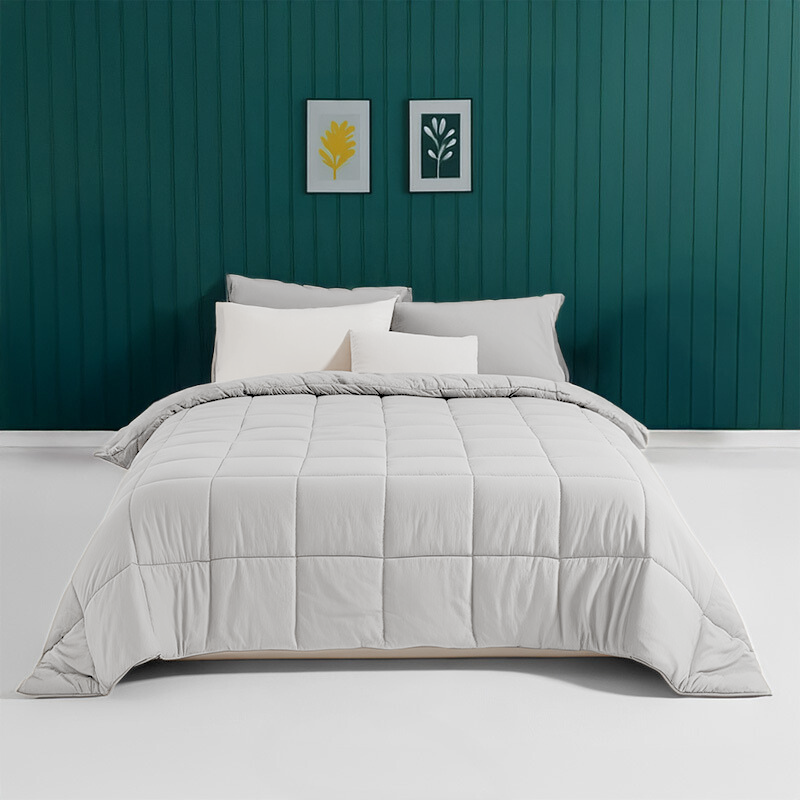 Dekbed Discounter Easy Dekbed Stone Washed - Zilvergrijs