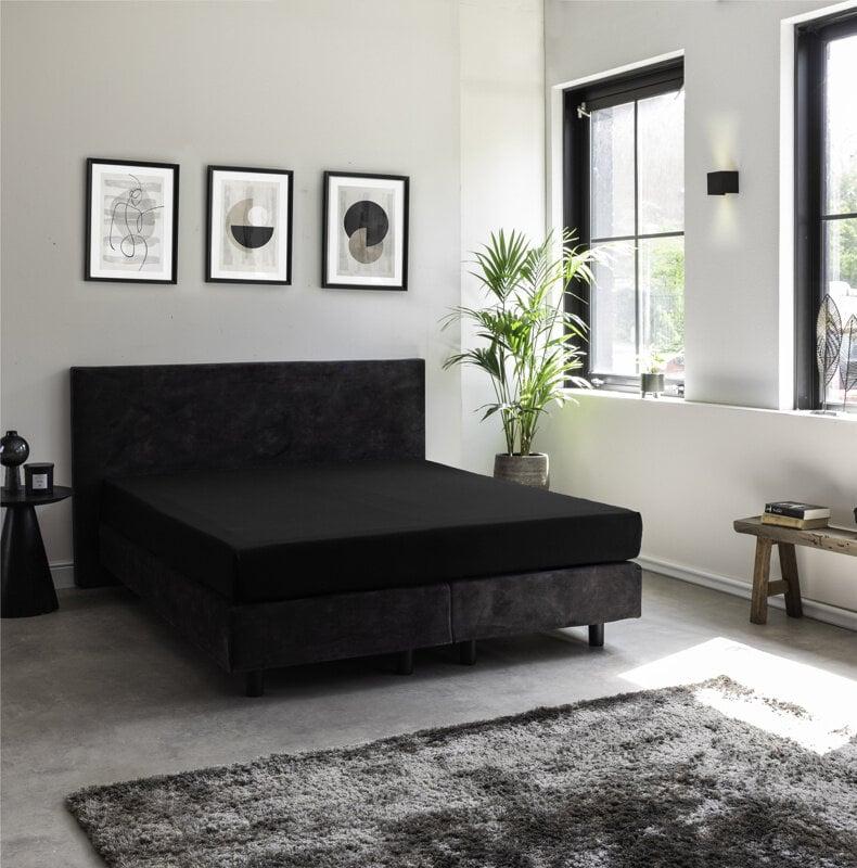 Dekbed Discounter Hoeslaken - Egyptisch Katoen Stretch - Antraciet