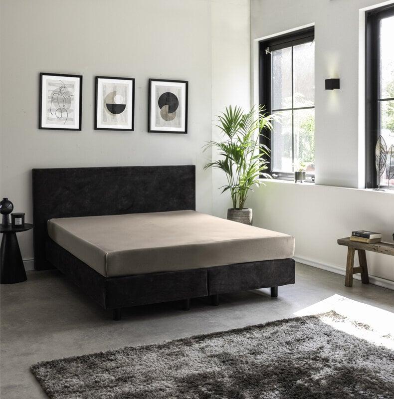 Dekbed Discounter Hoeslaken - Egyptisch Katoen Stretch - Taupe