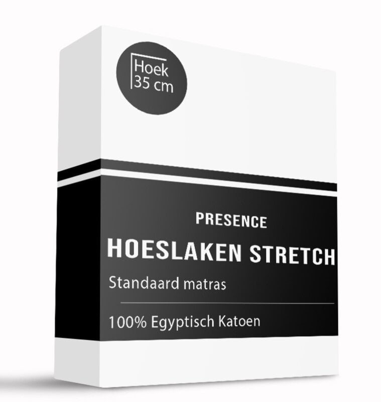 dekbed discounter Hoeslaken - Egyptisch Katoen Stretch - Wit