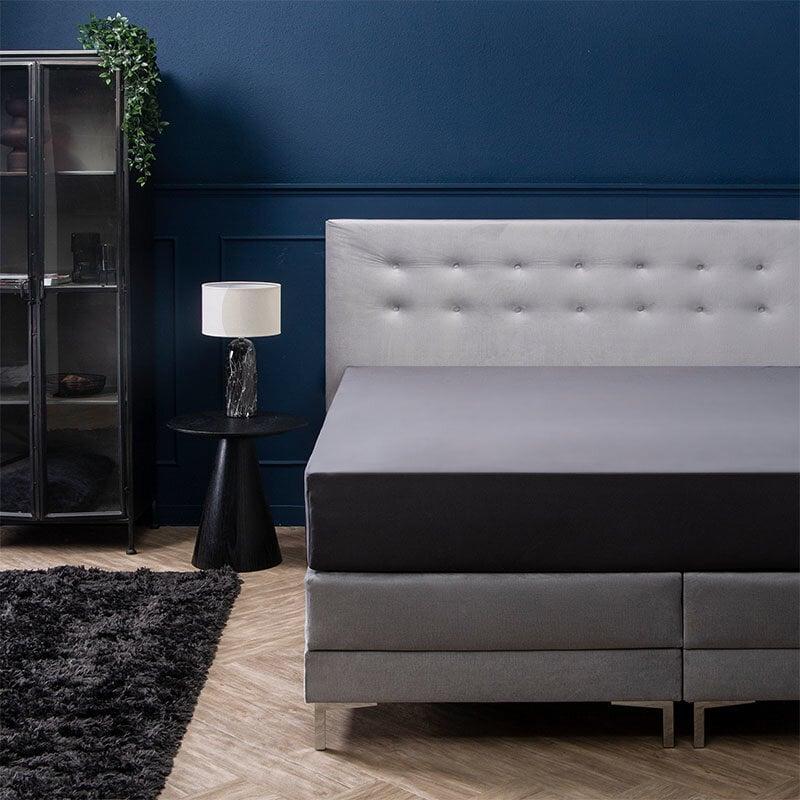 Dekbed Discounter Hoeslaken - Jersey - Luxe Boxspring - Donker Grijs