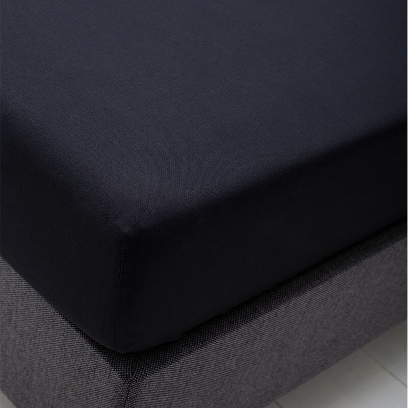 Dekbed Discounter Hoeslaken Katoen - Zwart - Verkoelend