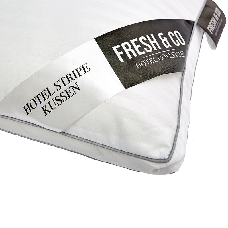 Dekbed Discounter Hoofdkussen - Hotel Stripe Micro Dons