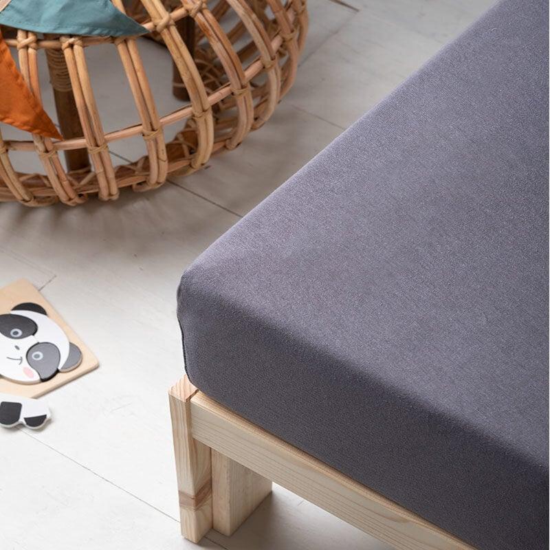 Dekbed Discounter Kinder Hoeslaken - Stretch - Antraciet